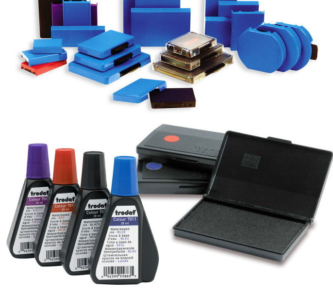 <span style="font-weight: bold;">штампельные подушки и штемпельная краска</span>