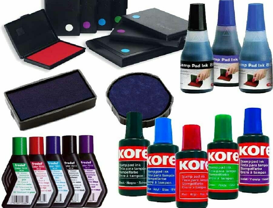 ШТЕМПЕЛЬНАЯ КРАСКА И ПОДУШКИ